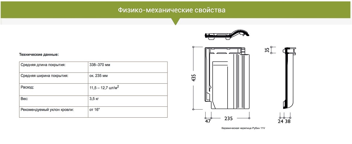 Характеристики Рубин 11V