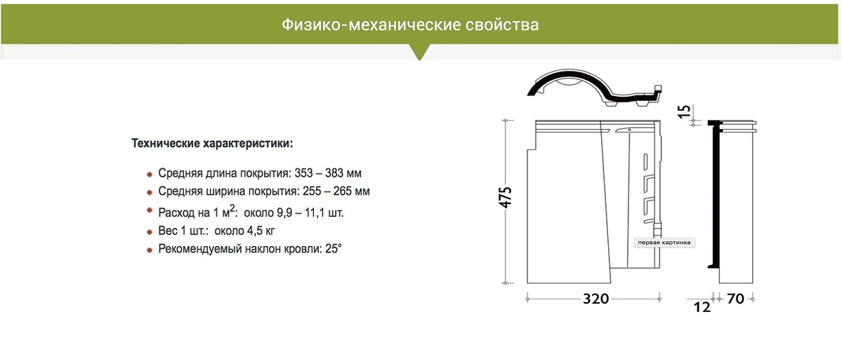 Характеристики Braas Галлеан10