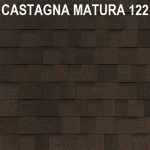 Гибкая черепица Tegola PIEMONTE castagna matura 122 темно-коричневый