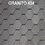 Гибкая черепица Tegola VENETO granito 454 серый с отливом
